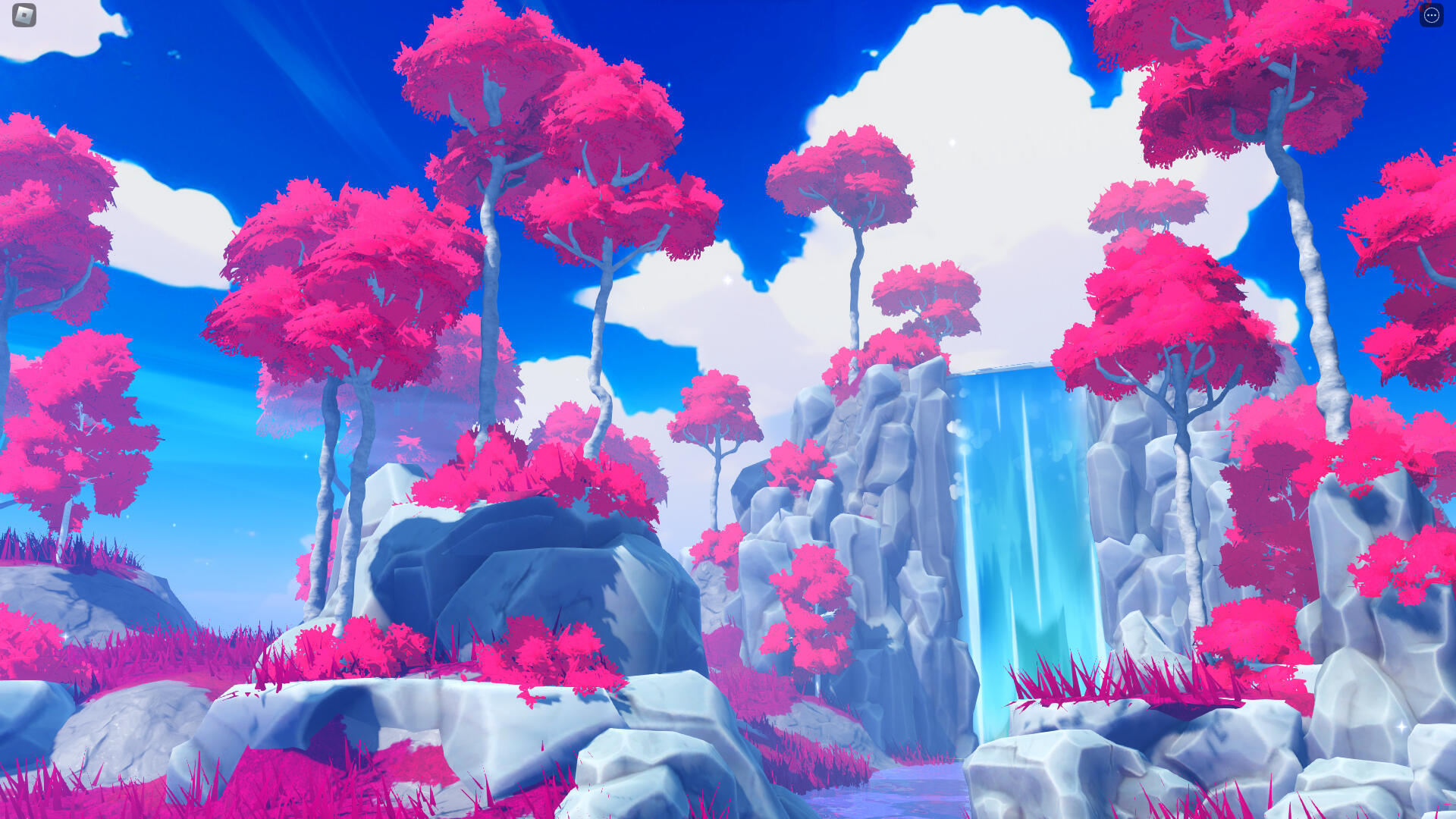 Red Stylized Scenery